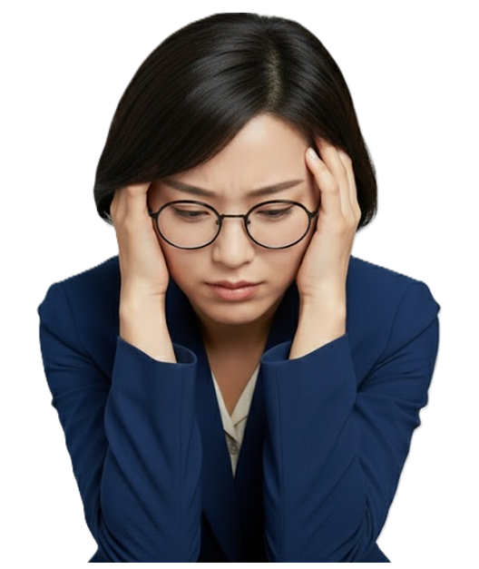 困っている人のイラスト